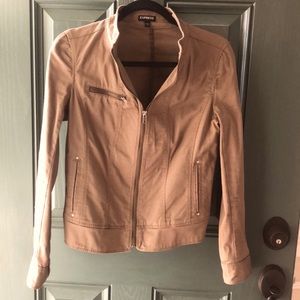 Olive Green Moto Jacket from Express! Only worn once and great condition!